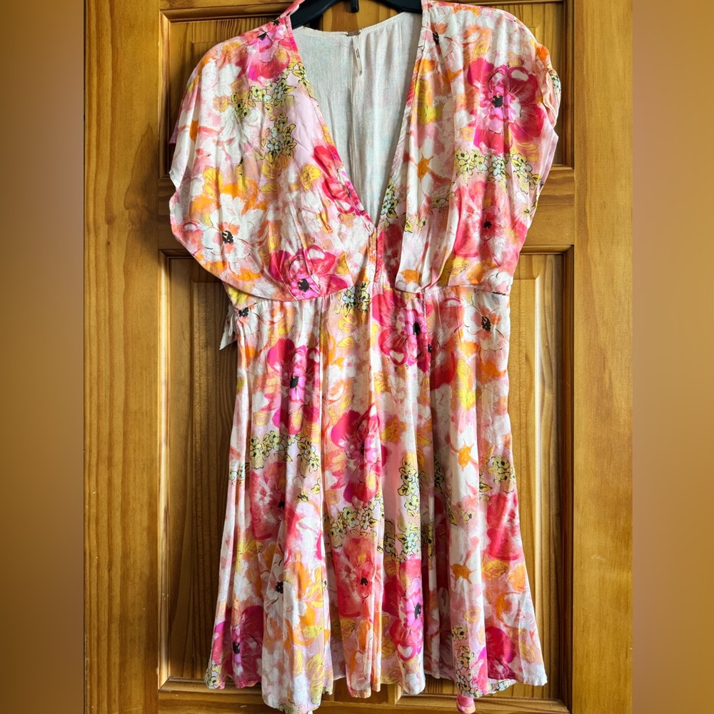NWOT Free People Floral Mini Dress XS